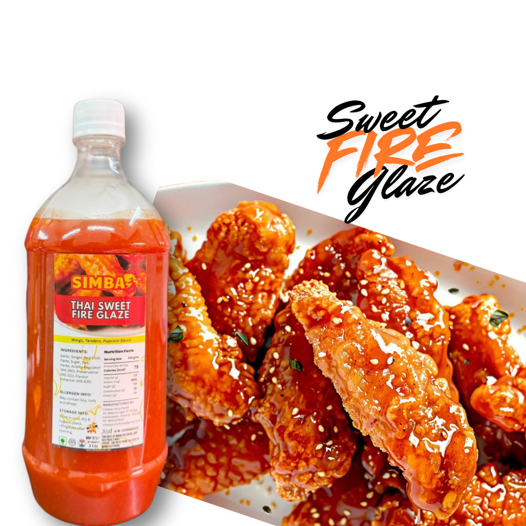 Sweet Fire Blaze Dunked Sauce for Fried Chicken Burgers and Grilled Chicken