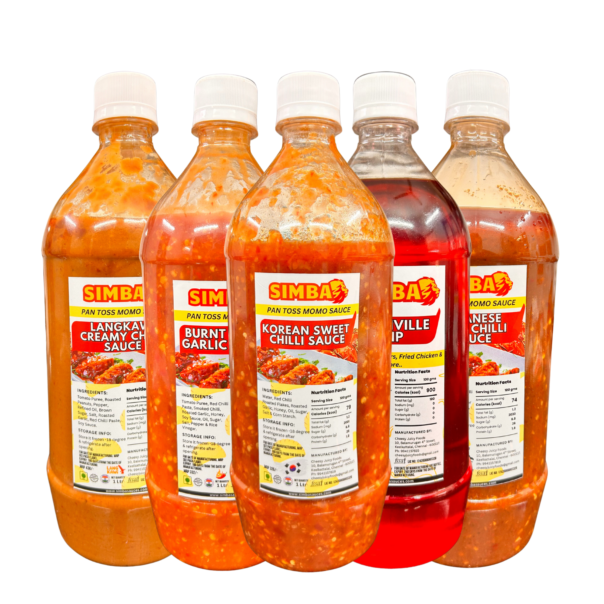 Simba Sauce Sample Trial Pack of 5